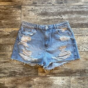 Topshop Moto Mom Denim Shorts - Size US 12